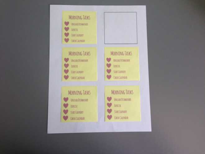 How To Print On Sticky Notes - I Heart Planners throughout Printing On Sticky Notes Template