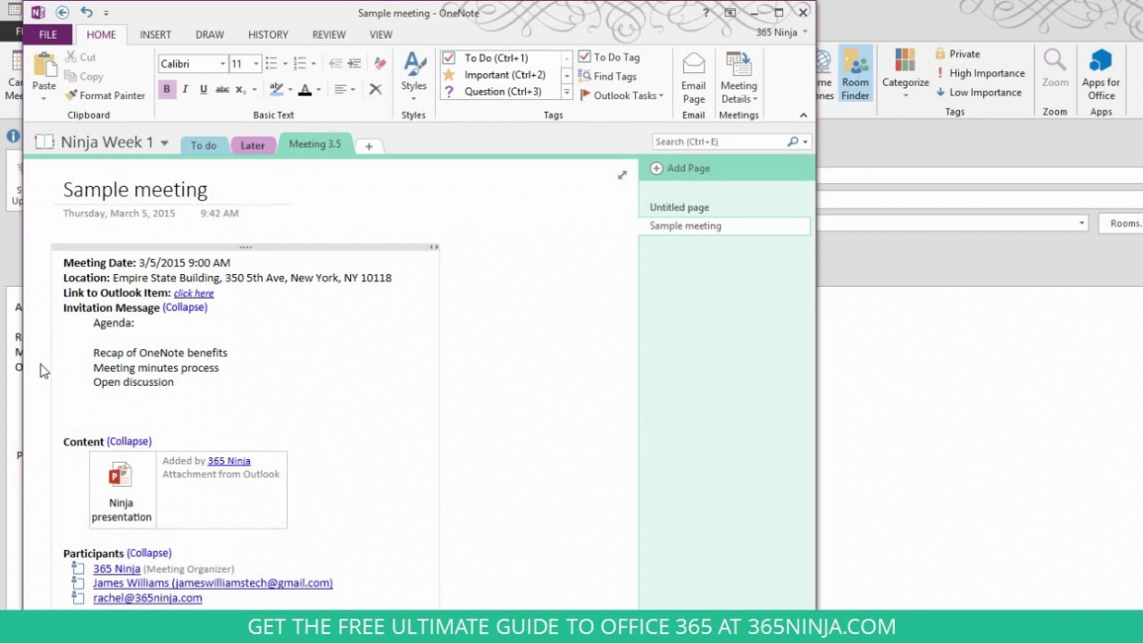 onenote-meeting-template