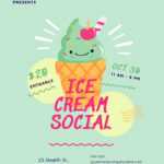 Ice Cream Social Flyer Template - Word (Doc) | Psd in Ice Cream Social Flyer Template