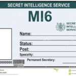 Identity A Secret Agent Of Mi 6 Stock Vector - Illustration within Mi6 Id Card Template