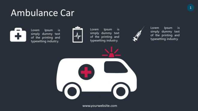 Infographics – Ambulance Car – Smiletemplates with Ambulance Powerpoint Template