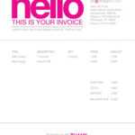 Invoice Design: 50 Examples To Inspire You in Cool Invoice Template Free