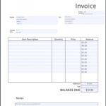 Invoice Template Pdf | Free Download | Invoice Simple with Fillable Invoice Template Pdf