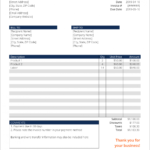 Invoice Template (Word) - Download Free Word Template for Image Of Invoice Template