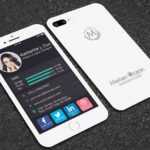Iphone Style Business Card On Behance throughout Iphone Business Card Template