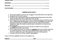 Key Holder Agreement Form - Fill Online, Printable, Fillable pertaining to Key Holder Agreement Template