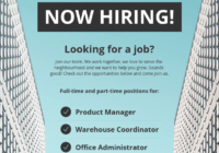 Laneway Now Hiring Flyer within Job Posting Flyer Template