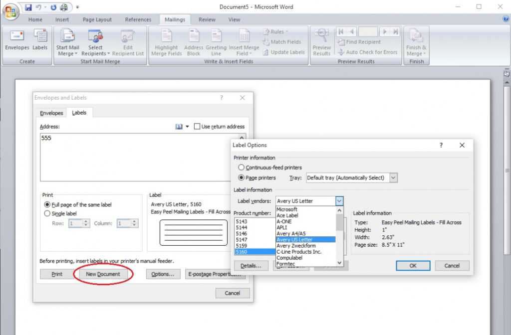 Laser Inkjet Labels Templates