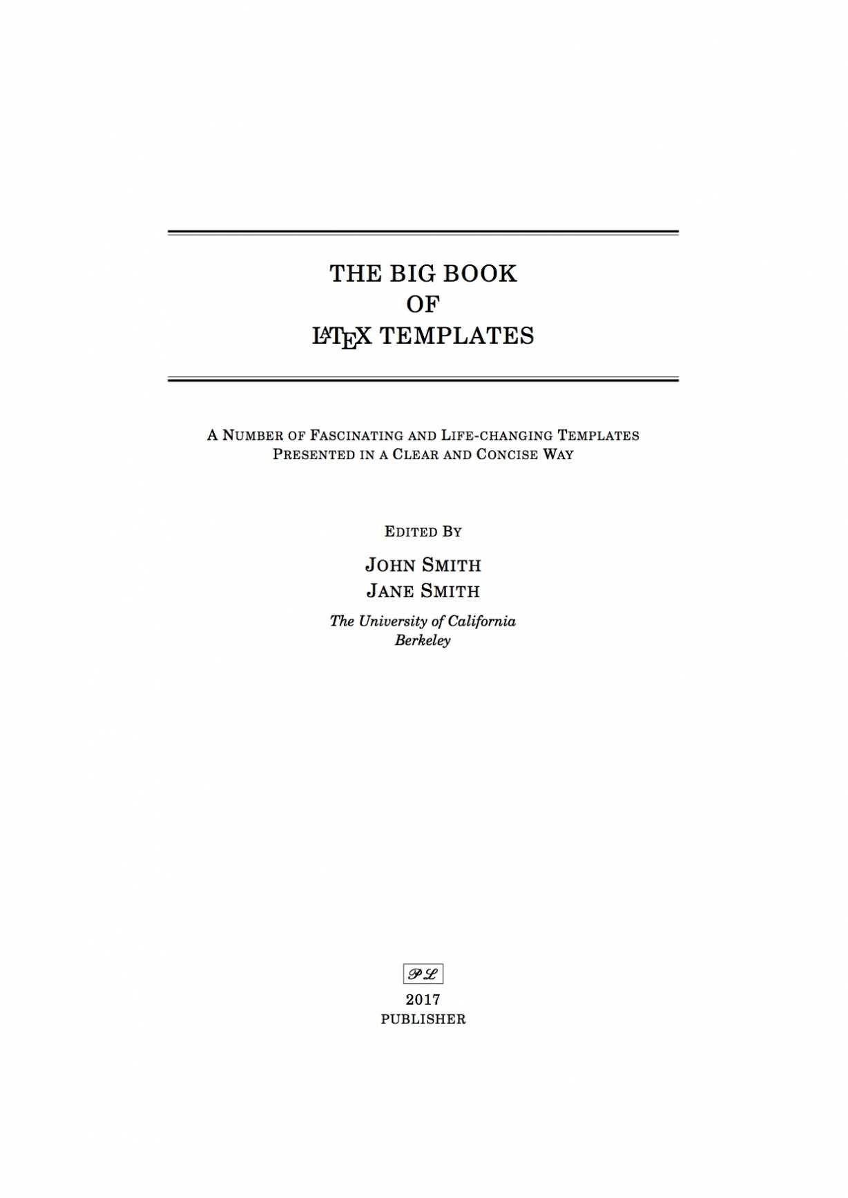 Latex Templates » Title Pages with regard to Latex Template For Report
