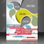 Laundry Service Flyer &amp; Poster Template Design with Ironing Service Flyer Template