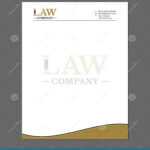 Law Or Attorney Letterhead Template For Print With Logo for Law Office Letterhead Template Free