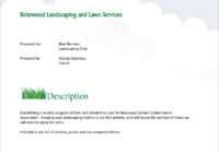 Lawn Care And Landscaping Services Proposal - 5 Steps regarding Lawn Care Proposal Template