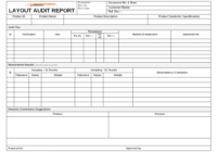 Layout Audit Documents (Product / Process Audit) - throughout Business Process Audit Template