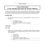 Letter Of Instruction Form - Fill Out And Sign Printable Pdf Template |  Signnow inside Letter Of Instruction Template