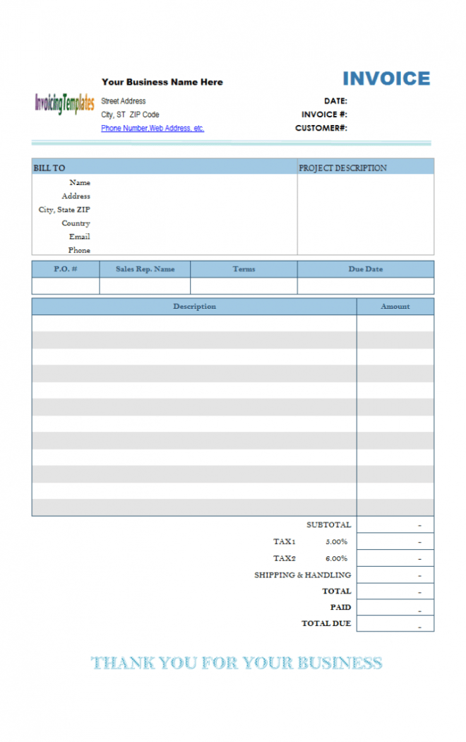 Mac Invoice Template in Free Invoice Template Word Mac