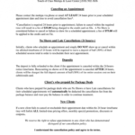 Med Spa Cancellation Policy - Fill Online, Printable regarding 24 Hour Cancellation Policy Template