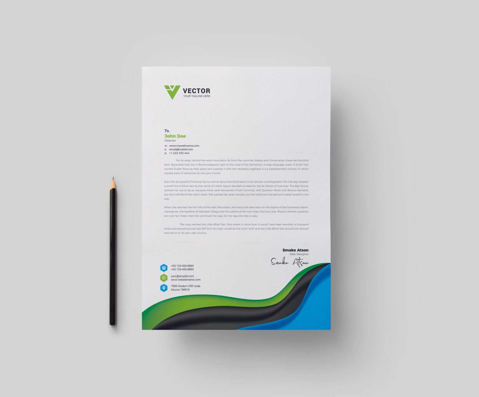 Medical Letterhead Design Template throughout Free Medical Letterhead Template