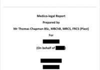 Medicolegal Reporting - Mr Thomas Chapman within Medical Legal Report Template