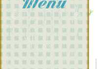 Menu Template For Diner Stock Vector. Illustration Of intended for 50S Diner Menu Template