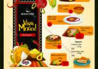 Mexican Menu Template For Restaurant Royalty Free Vector for Mexican Menu Template Free Download
