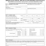 Minor Works Certificate - Fill Out And Sign Printable Pdf Template | Signnow in Electrical Minor Works Certificate Template