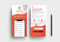 Mobile App Dl Card Template V2 - Psd, Ai, Vector - Brandpacks throughout Dl Card Template
