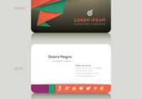 Modern Business Cards Design Template Royalty Free Vector throughout Modern Business Card Design Templates