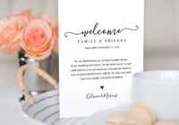Modern Calligraphy Welcome Bag Letter Template - 100 throughout Welcome Bag Letter Template