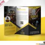 Multipurpose Trifold Business Brochure Free Psd Template throughout Brochure 3 Fold Template Psd