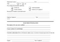 Near Miss Report Form - Fill Out And Sign Printable Pdf Template | Signnow throughout Near Miss Incident Report Template