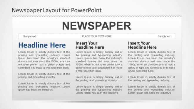Newspaper Powerpoint Template intended for Newspaper Template For Powerpoint