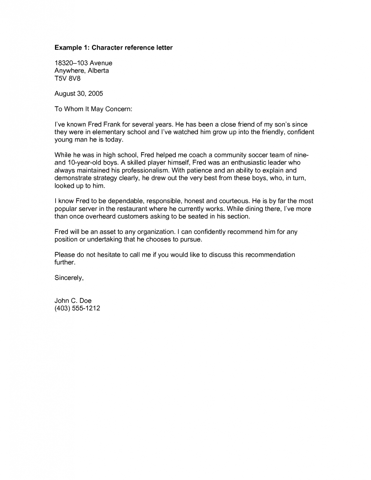 National Junior Honor Society Letter Of Template