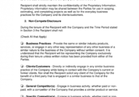 Non-Compete Agreement Templates | Eforms intended for Standard Non Compete Agreement Template