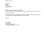 Notice Of Meeting Of Directors Template | By Business-In-A-Box™ within Meeting Notice Template