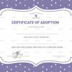 Official Adoption Certificate Design Template In Psd, Word pertaining to Adoption Certificate Template