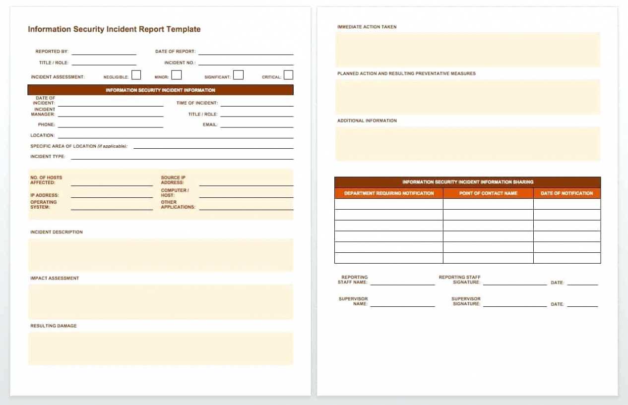 Ohs Incident Report Template Free - Professional Plan Templates within Ohs Incident Report Template Free