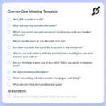 One On One Meeting Template: Top 10 Questions Great Managers for One On One Staff Meeting Agenda Template