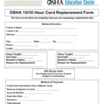 Osha 30 Card Template - Fill Online, Printable, Fillable within Osha 10 Card Template
