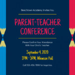 Parent Teacher Conference Poster Template with Parent Teacher Conference Flyer Template