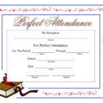Perfect Attendance Certificate - Download A Free Template inside Perfect Attendance Certificate Free Template