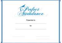 Perfect Attendance Powerpoint Ppt Template, Perfect intended for Perfect Attendance Certificate Template