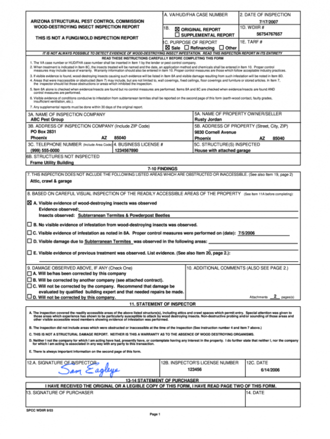 Pest Control Service Report Template - Fill Online intended for Pest Control Inspection Report Template