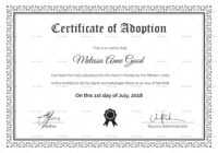 Pet Adoption Certificate Template - Lewisburg District Umc in Blank Adoption Certificate Template