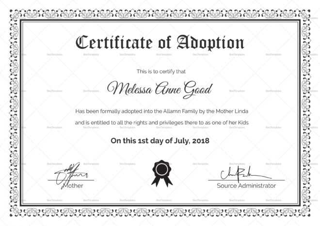 Pet Adoption Certificate Template - Lewisburg District Umc in Blank Adoption Certificate Template