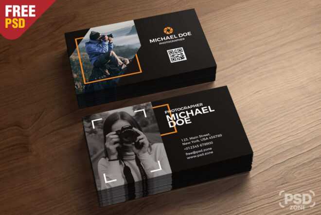 Photography Business Cards Template Psd - Psd Zone throughout Photography Business Card Templates Free Download