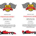 Pinewood Derby Flyers – The Gospel Home with regard to Pinewood Derby Flyer Template