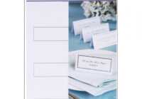 Place Cards 60/Pkg pertaining to Amscan Imprintable Place Card Template