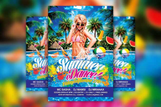 Pool Party Flyer Psd Template Download | Hyperpix regarding Free Pool Party Flyer Templates