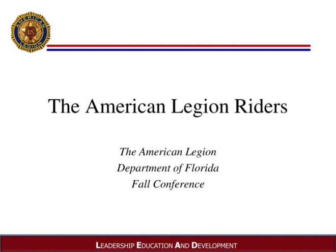 Ppt - The American Legion Riders Powerpoint Presentation with regard to American Legion Letterhead Template