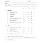 Presentation Evaluation Form - Fill Out And Sign Printable Pdf Template |  Signnow with Presentation Evaluation Template